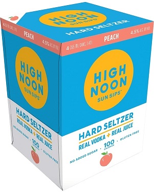 High Noon Hard Seltzer Peach 4pk