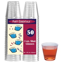 Party Essentials 1oz Shot Glasses 50 ct