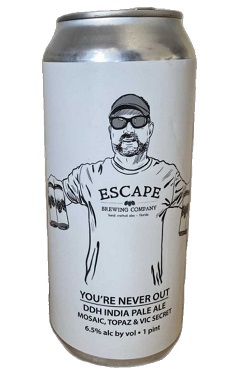 Escape Brewing Company Youre Never Out Hazy IPA 4pk