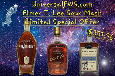UniversalFWS.com Elmer T Lee Single Barrel Sour Mash Kentucky Straight Bourbon Whiskey Limited Special Offer #1