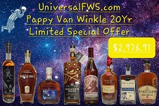 UniversalFWS.com Pappy Van Winkle 20Yr Kentucky Straight Bourbon Whiskey Limited Special Offer
