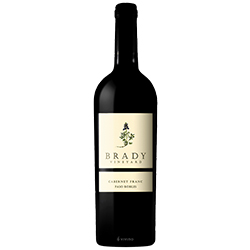 Brady Vineyard Paso Robles 2021 Cabernet Franc Wine