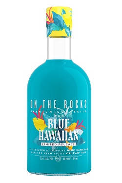 On The Rocks Blue Hawaiian with Cruzan Rum RTD Cocktail