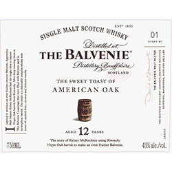 Balvenie The Sweet Toast of American Oak 12Yr Single Malt Scotch Whisky