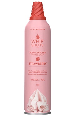 Whip Shots Strawberry Vodka Infused Whipped Cream 200ml
