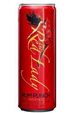 The Red Lady Rum Punch 4pk Can