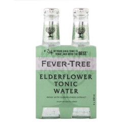 Fever Tree Elderflower Tonic Water Mixer 4 Pack