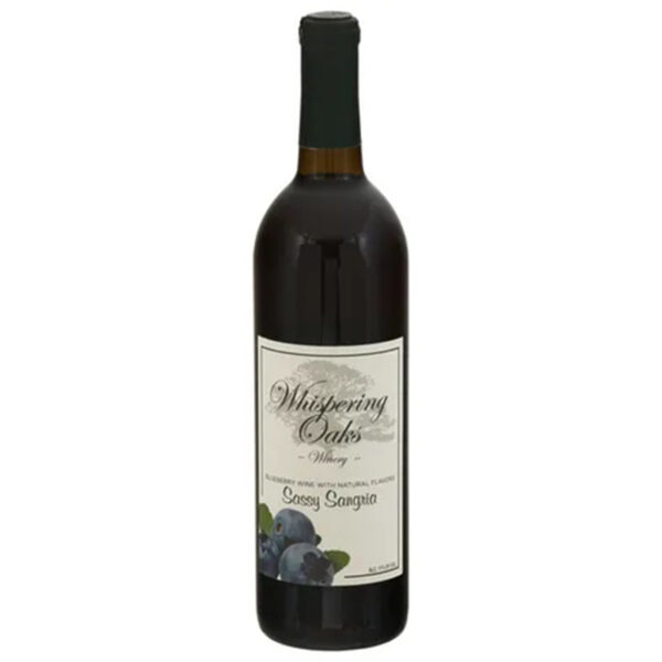 Whispering Oaks Winery Sassy Sangria Blueberry Wine 750ml