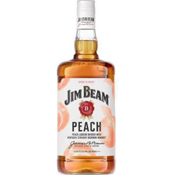 Jim Beam Peach Kentucky Straight Bourbon Whiskey 1.75L