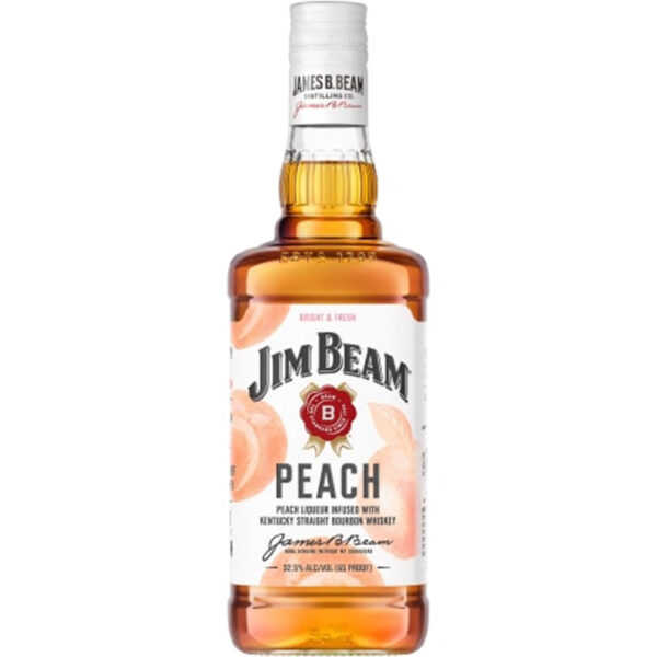 Jim Beam Peach Kentucky Straight Bourbon Whiskey 750ml