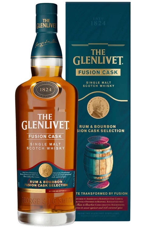 Glenlivet Rum and Bourbon Fusion Cask Selection Single Malt Scotch Whisky 750ml