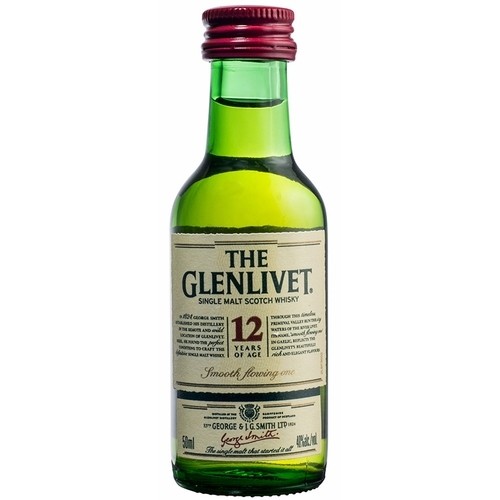 Glenlivet 12Yr Single Malt Scotch 50ml