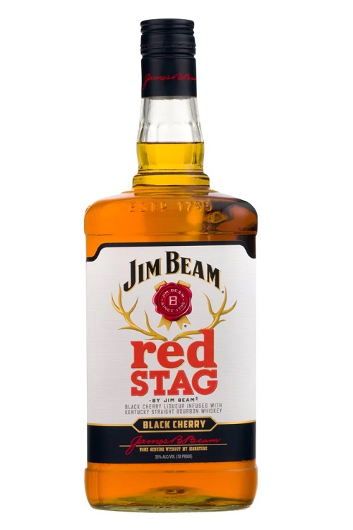 Jim Beam Red Stag Black Cherry Kentucky Straight Bourbon Whiskey 1.75L