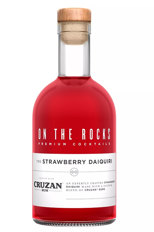 On The Rocks Strawberry Daiquiri with Cruzan Rum RTD 750ml