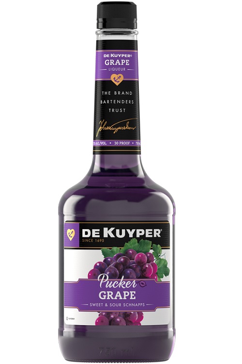 Dekuyper Pucker Grape Schnapps Liqueur 750ml