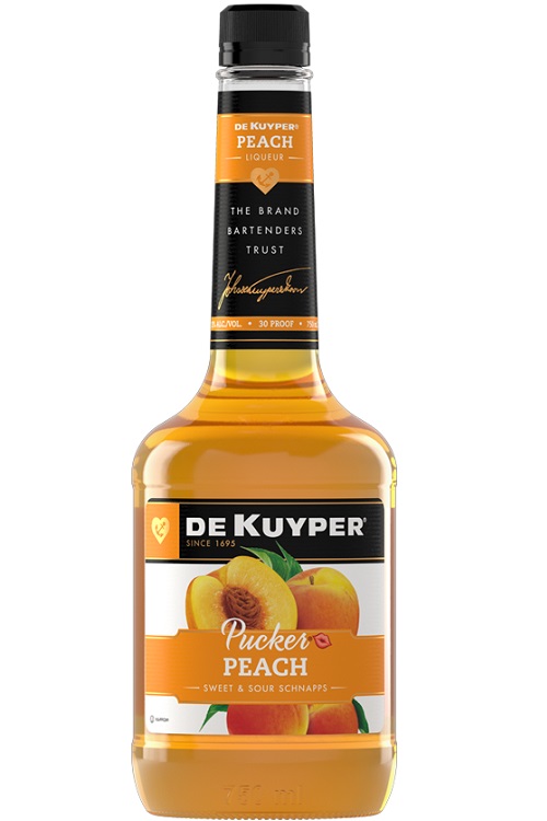 Dekuyper Pucker Peach Schnapps Liqueur 750ml