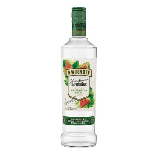 Smirnoff Zero Sugar Infusions Watermelon & Mint Flavored Vodka 750ml