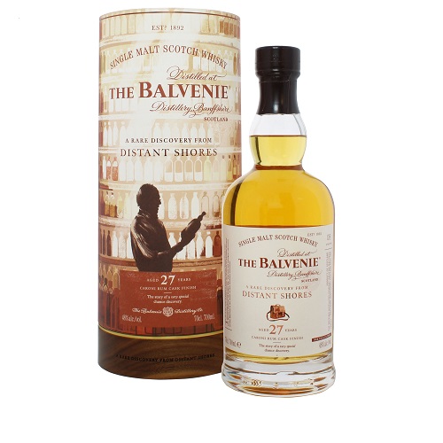 Balvenie 27Yr Caroni Rum Cask Finish A Rare Discovery from Distant Shores Single Malt Scotch Whisky 750ml