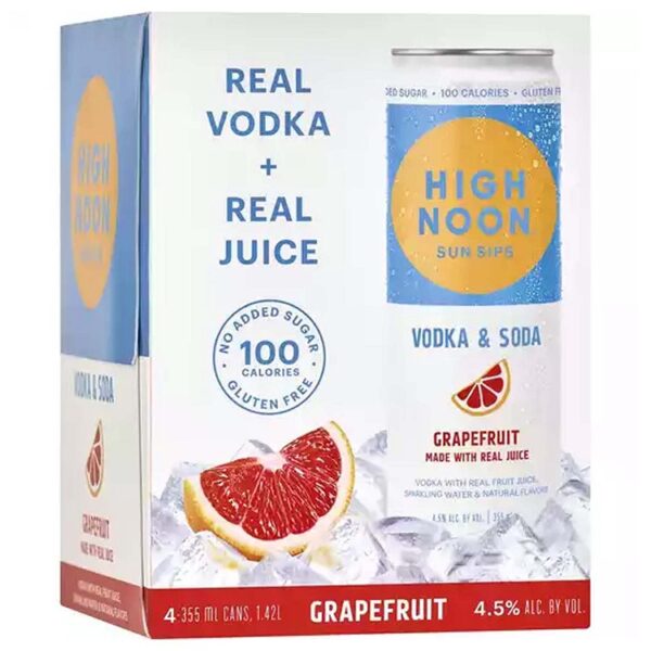 High Noon Hard Seltzer Grapefruit 4pk