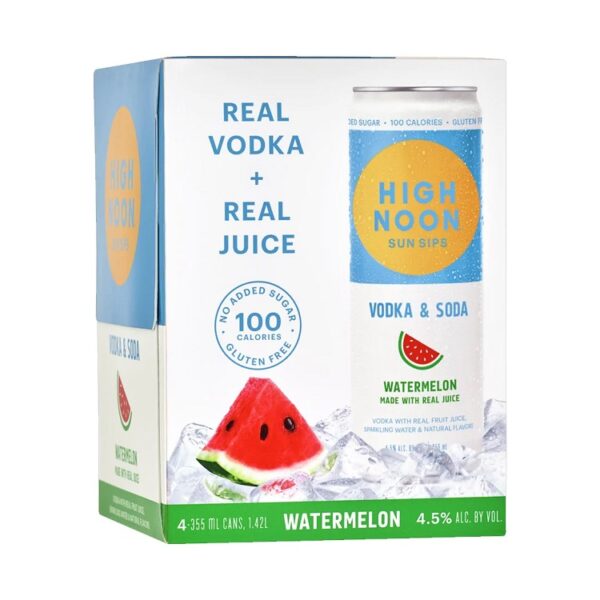 High Noon Hard Seltzer Watermelon 4pk
