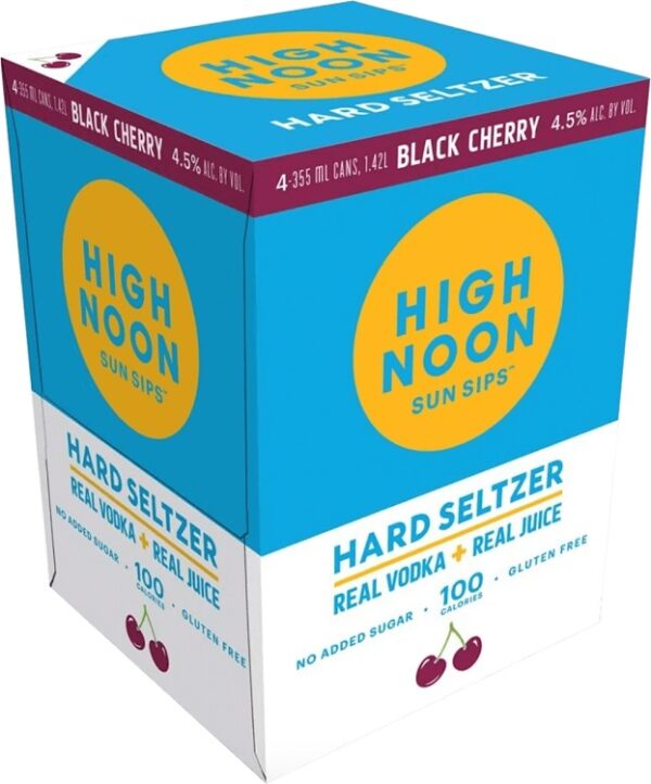 High Noon Hard Seltzer Black Cherry 4pk