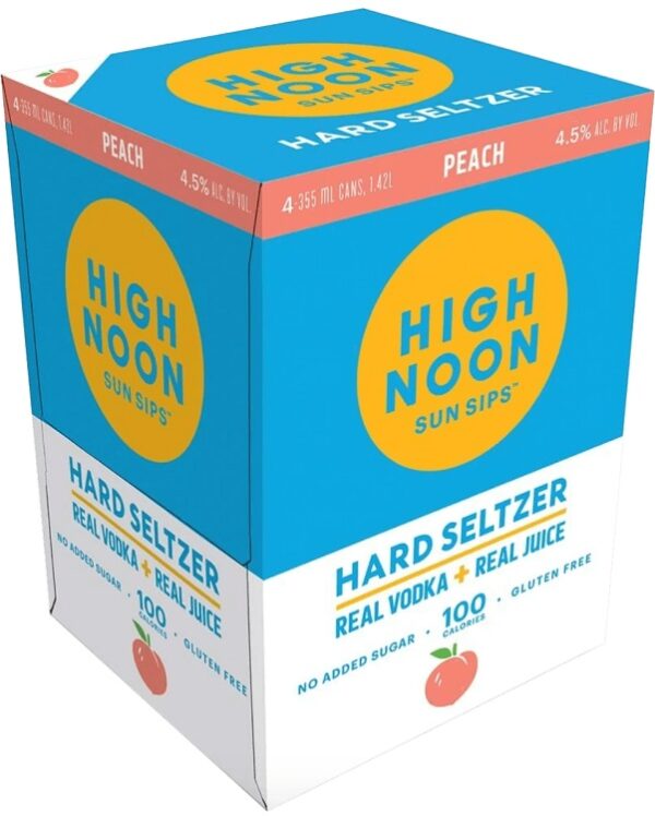 High Noon Hard Seltzer Peach 4pk