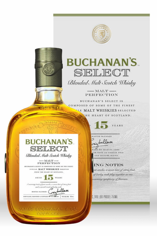 Buchanans 15Yr Select Blended Malt Scotch Whisky 750ml