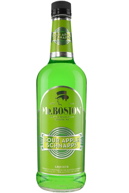 Mr Boston Sour Apple Schnapps 1L
