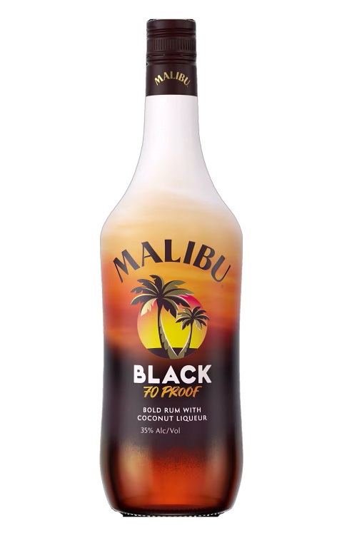 Malibu Black Caribbean Rum 1.75L