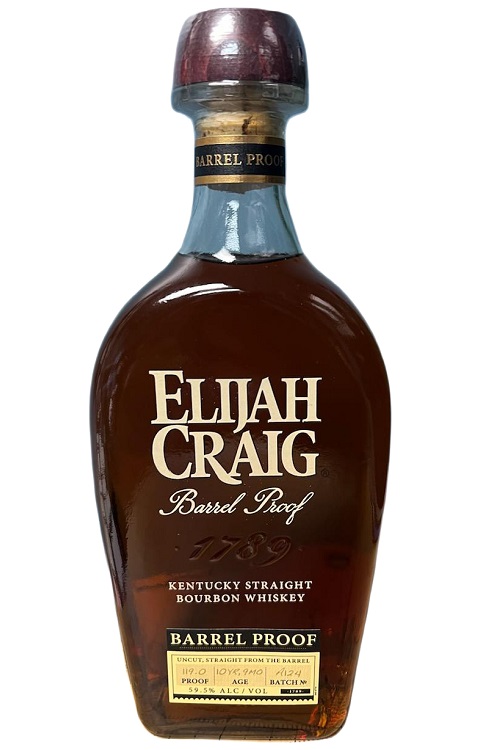 Elijah Craig Batch A124 Barrel Proof  Kentucky Straight Bourbon Whiskey 750ml