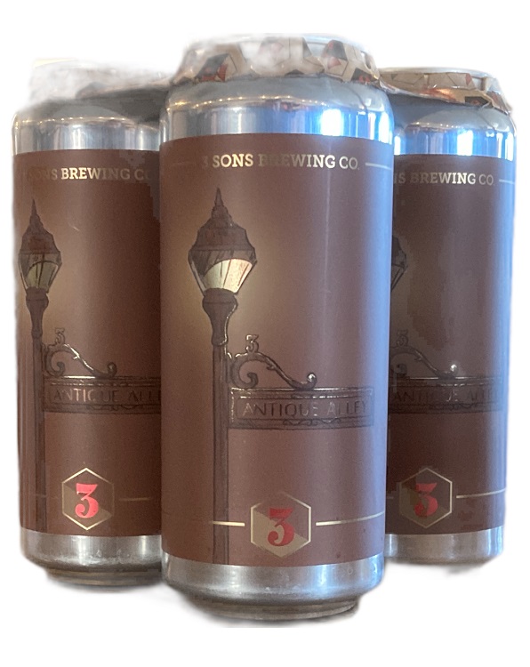 3 Sons Antique Alley American Amber Ale 4pk