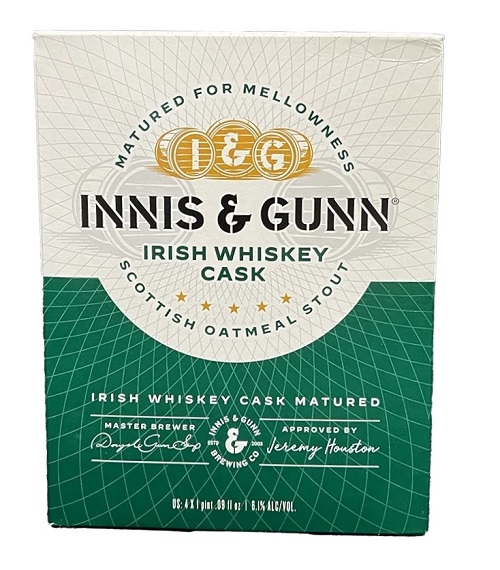Innis & Gunn Irish Whiskey Cask Scottish Oatmeal Stout 4pk