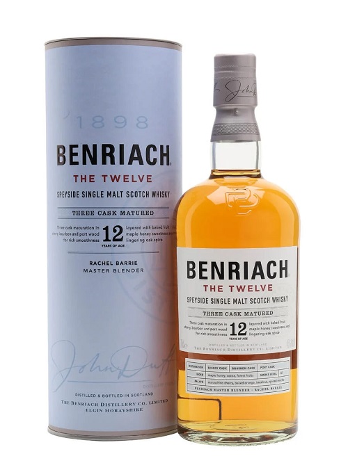 The Benriach 12Yr The Twelve Speyside Single Malt Scotch Whisky 750ml