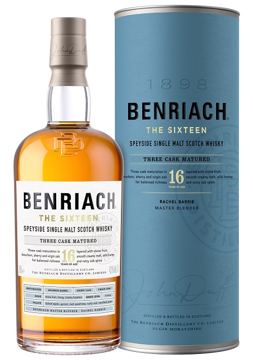 The Benriach 16Yr The Sixteen Speyside Single Malt Scotch Whisky 750ml