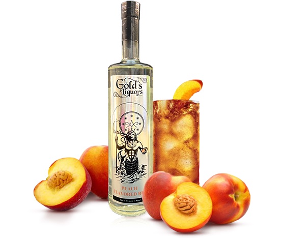 Golds Liquors Peach Flavored Rum 750ml