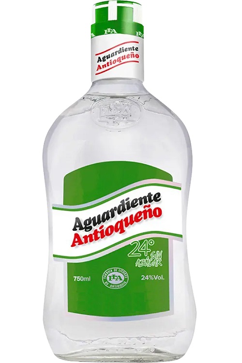Antioqueno Aguardiente Verde Sin Azucar Rum 750ml