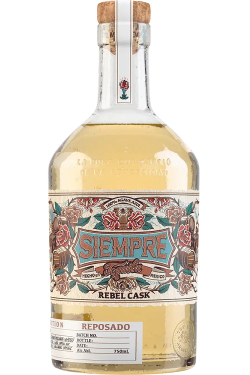 Siempre Rebel Cask Reposado Tequila Aged in Bardstown Barrels 750ml