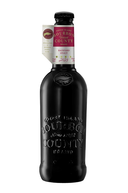 Goose Island 2023 Bourbon County Brand Backyard Stout Aged In Barrels with Mulberries, Boysenberries and  Marionberries 16.9oz