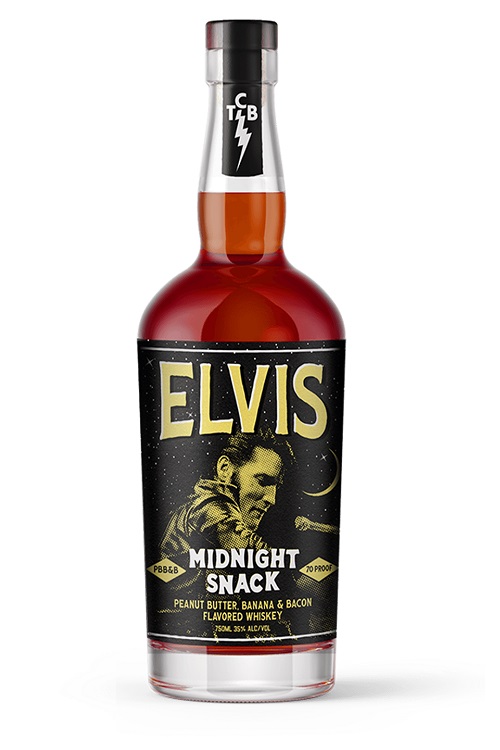 Elvis Midnight Snack Peanut Butter, Banana and Bacon Flavored Whiskey 750ml