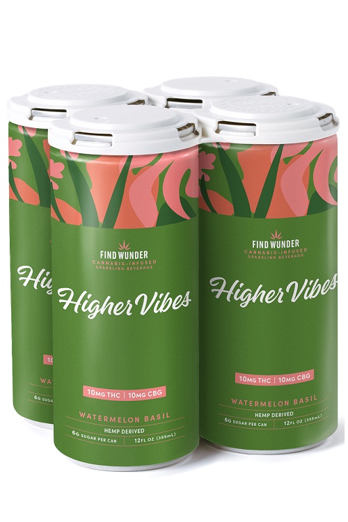Find Wunder Higher Vibes Watermelon Basil 10MG THC 4pk