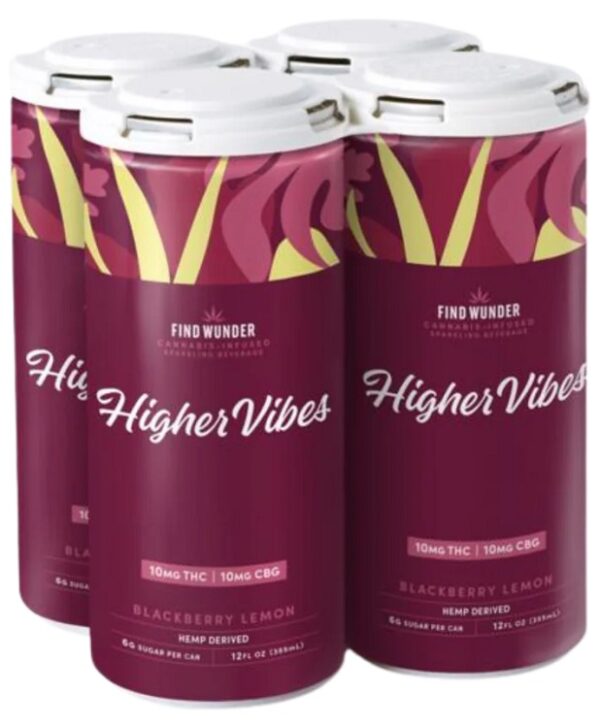 Find Wunder Higher Vibes Blackberry Lemon 10MG THC 4pk