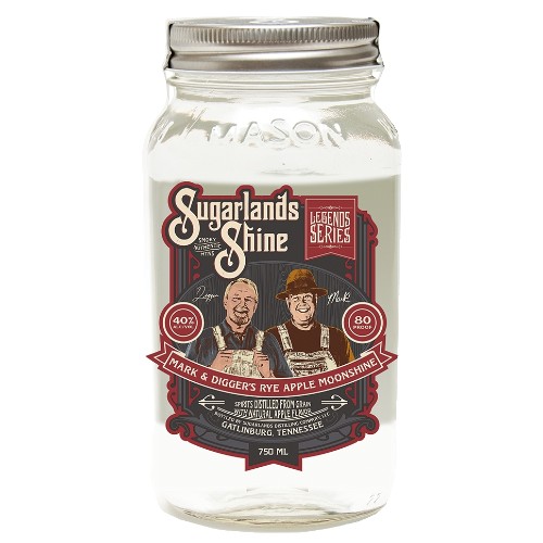 Sugarlands Shine Mark and Diggers Rye Apple Moonshine American Whiskey 750ml