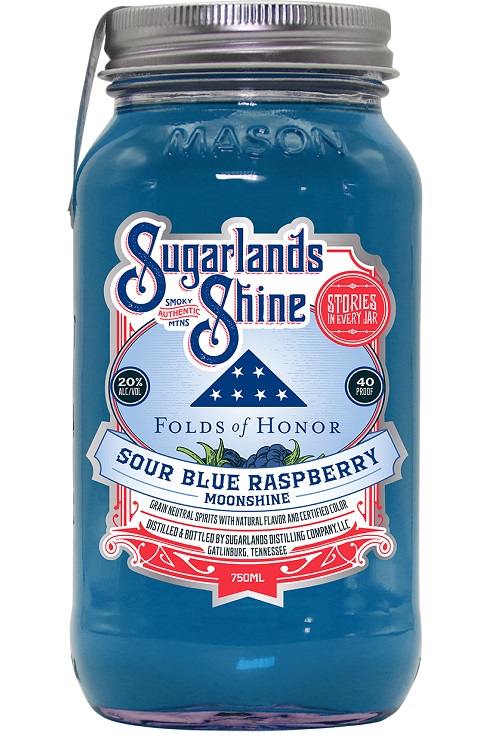 Sugarlands Folds of Honor Sour Blue Raspberry Moonshine 750ml