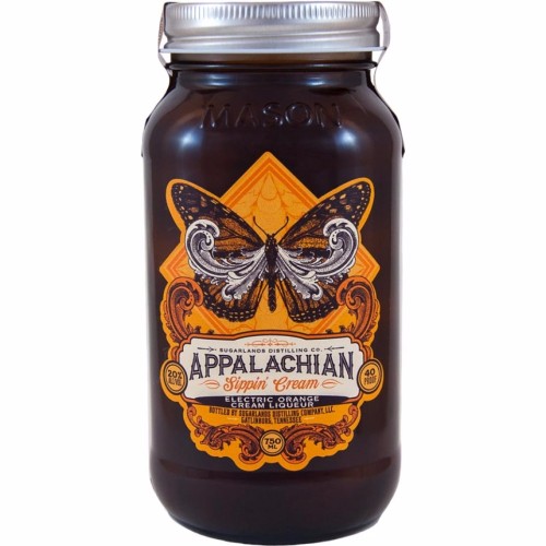 Sugarlands Shine Appalachian Sipping Cream Electric Orange Cream Liqueur Moonshine American Whiskey 750ml