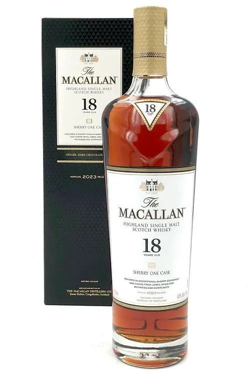 Macallan 18Yr Sherry Oak Cask 2023 Highland Single Malt Scotch Whisky 750ml