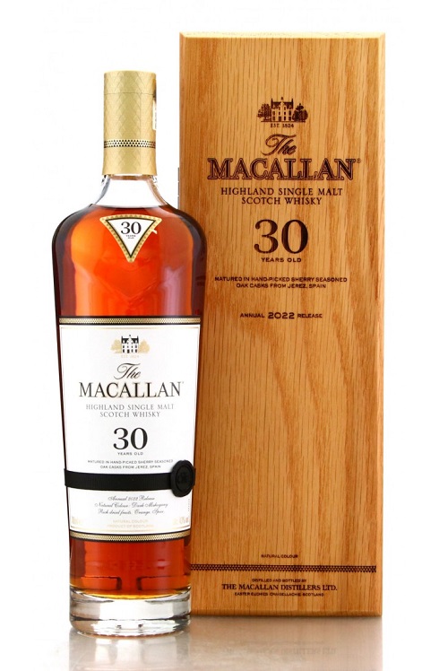 Macallan 30Yr Sherry Oak 2022 Release Single Malt Scotch Whisky 750ml