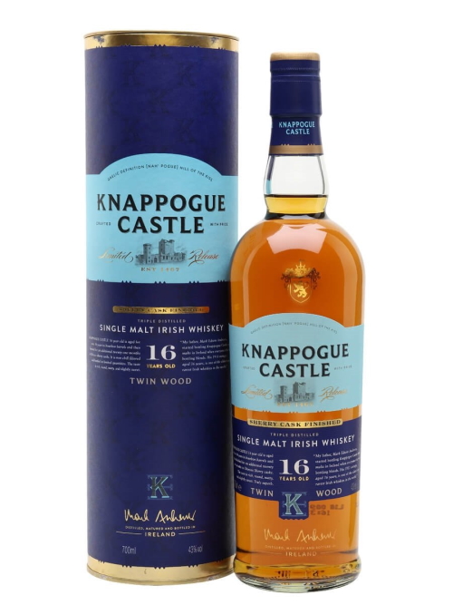 Knappogue Castle 16Yr Twin Wood Single Malt Irish Whiskey 750ml