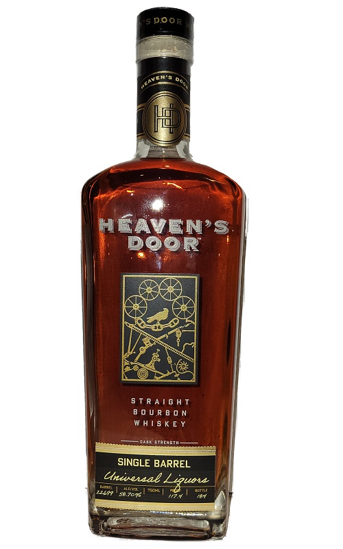 Heavens Door Cask Strength Single Barrel Private Barrel Select Straight Bourbon Whiskey 750ml
