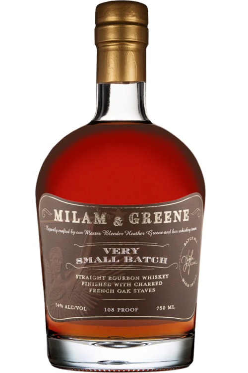 Milam and Greene Very Small Batch Striaght Bourbon Whiskey Finished with Charred French Oak Staves 750ml