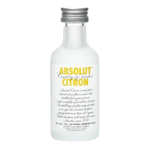 Absolut Citron Vodka 50ml